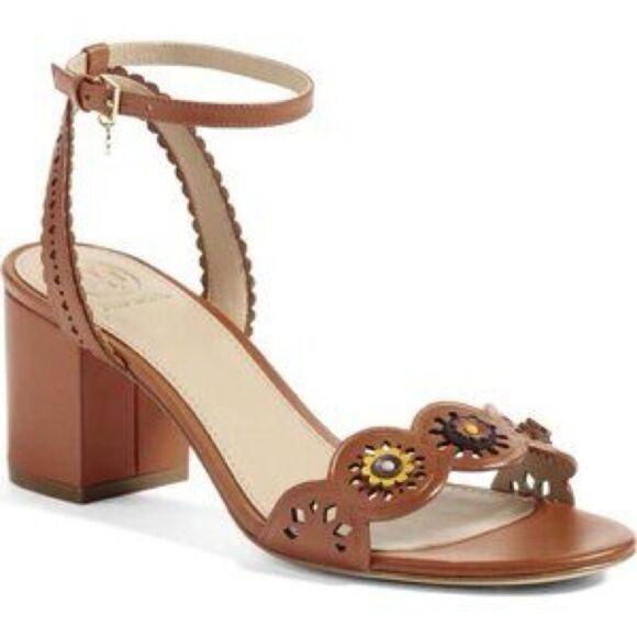 Torry burch Brown‎ Leather Open Toe Sandals Size US 7.5
